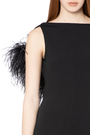 Nerine Mini Dress in Black