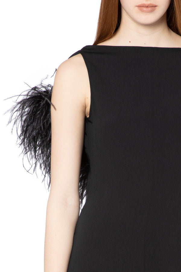 Nerine Mini Dress in Black