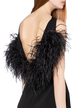 Nerine Mini Dress in Black