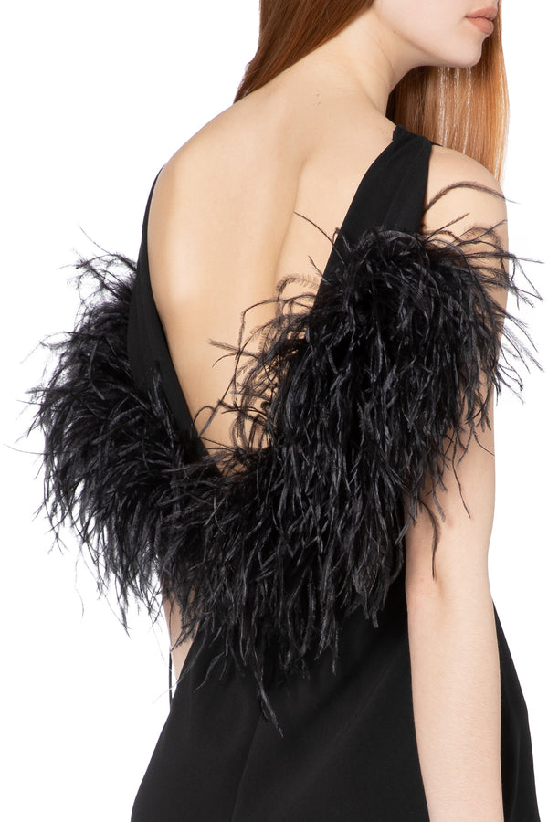 Nerine Mini Dress in Black