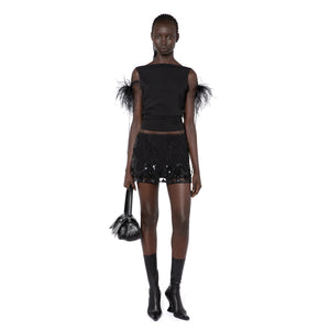 Nerine Top In Jet Black