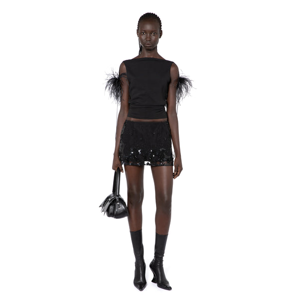 Nerine Top In Jet Black