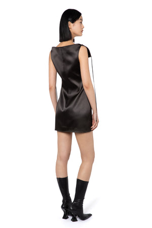 Prue Mini Dress In Bitter Chocolate