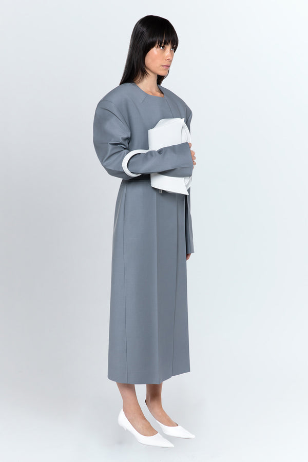 Pertia Coat In Grigio Piombo Tailoring