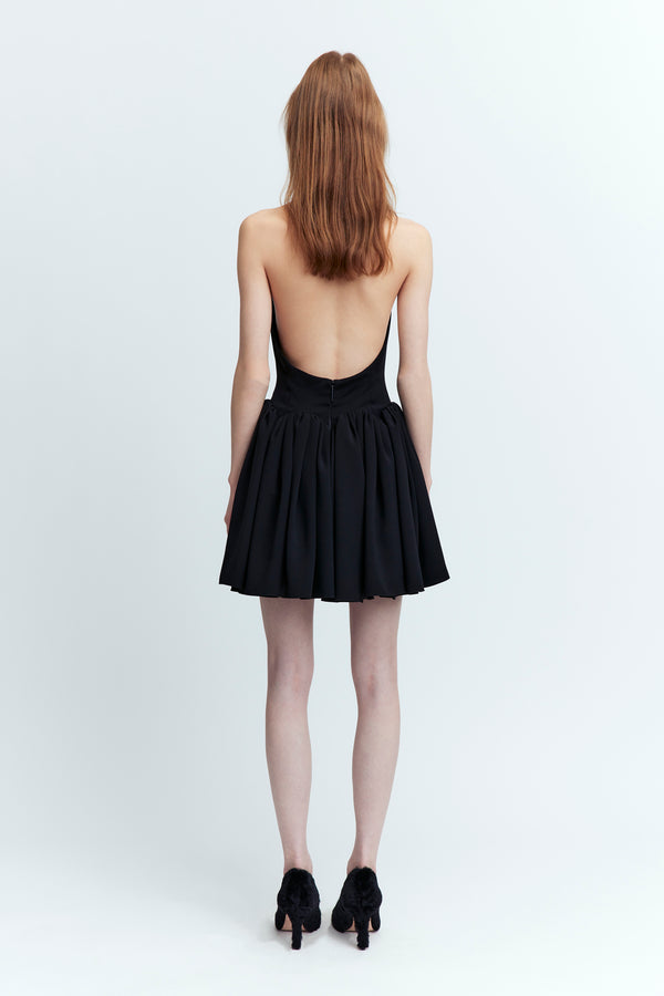 Fiala Mini Dress in Crepe