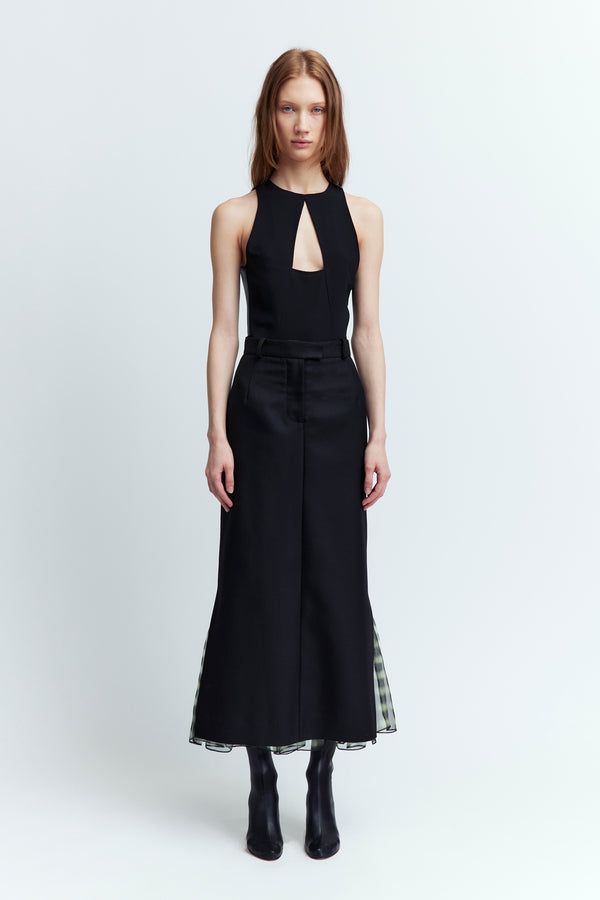 Samara Midi Skirt in Twill Tailoring