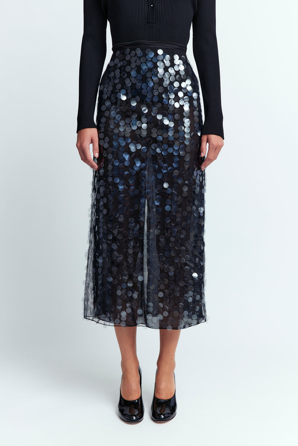 Dia Midi Skirt in Sequin