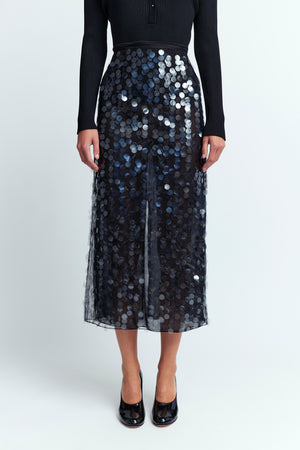 Dia Midi Skirt in Sequin