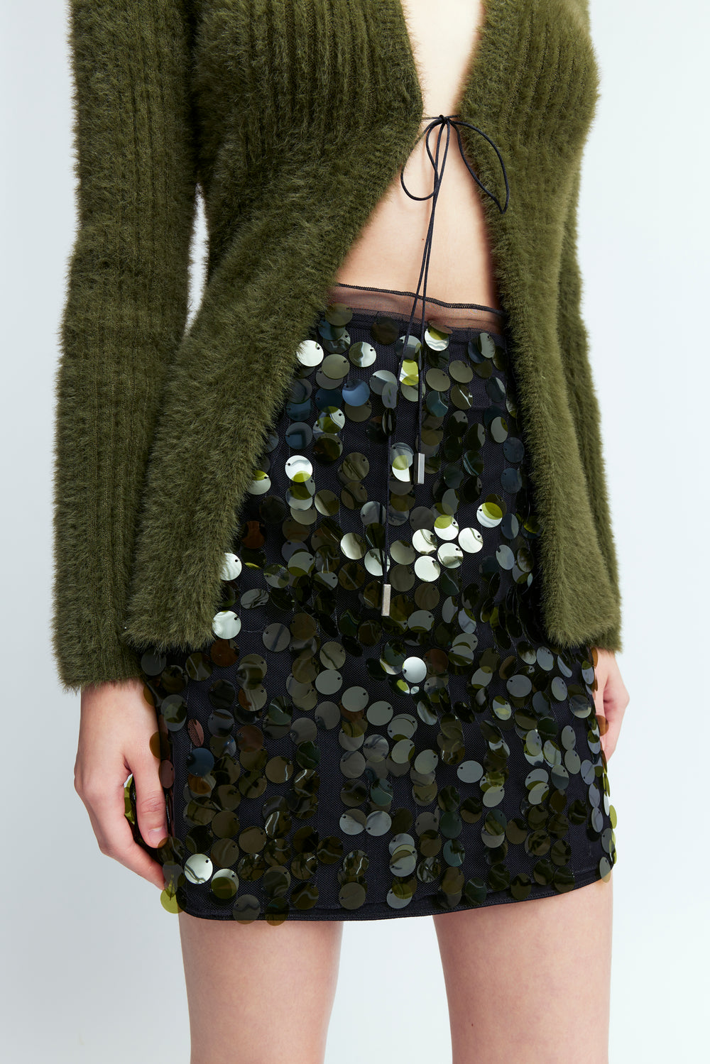 Idia Mini Skirt in Sequin