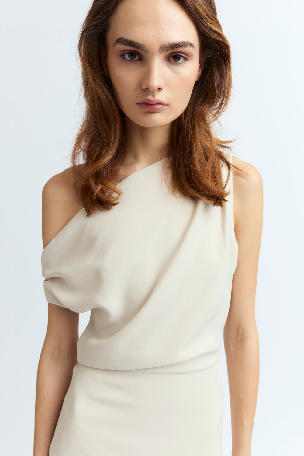 Kira Midi Dress in Crepe
