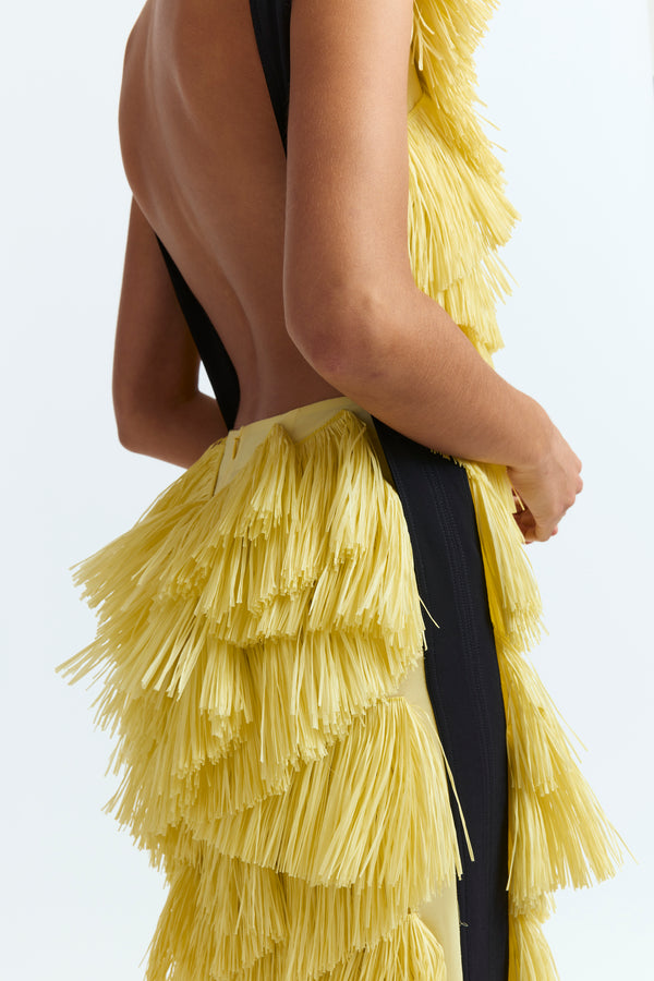Adne Dress in Raffia MADE TO ORDER