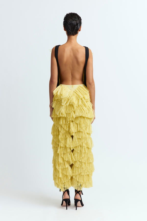 Adne Dress in Raffia MADE TO ORDER
