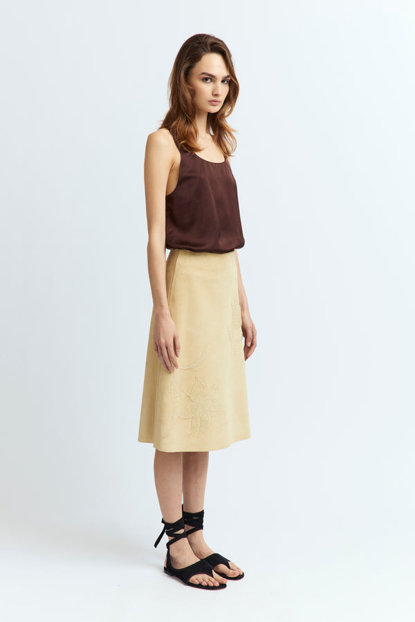 Dafne Skirt in Suede