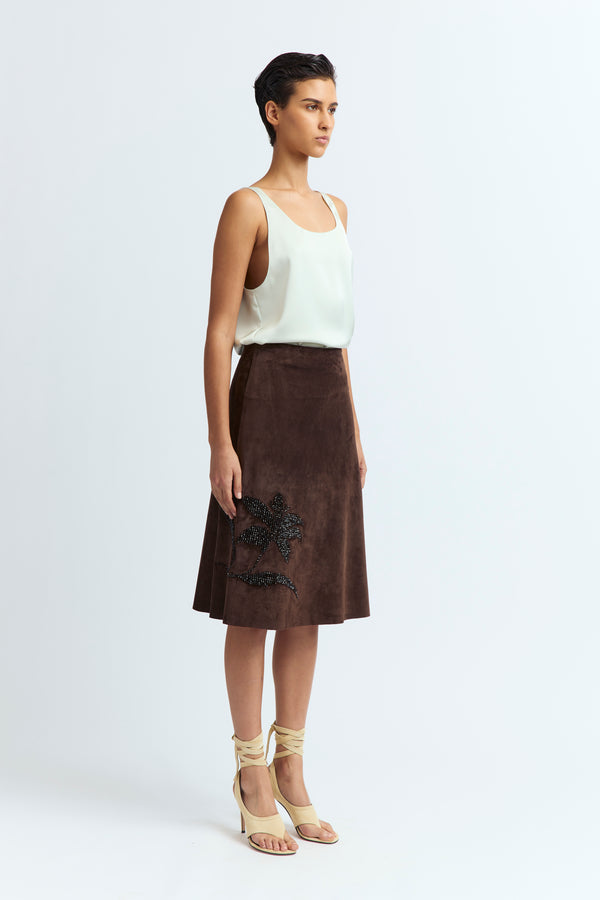 Dafne Skirt in Suede