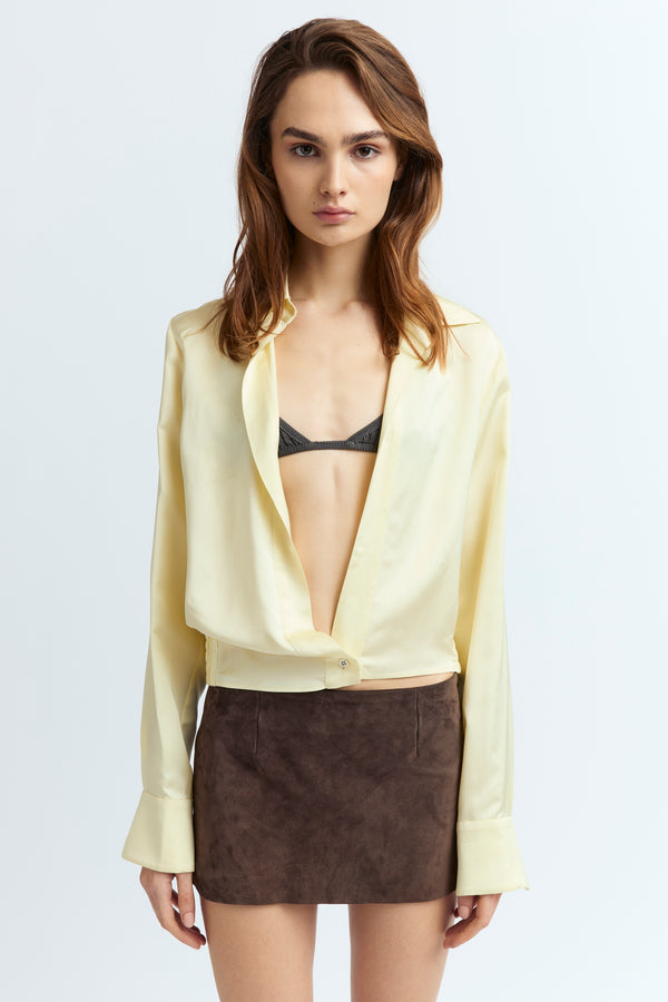 Cosette Shirt in Satin