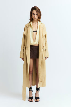 Cinzia Coat in Suede