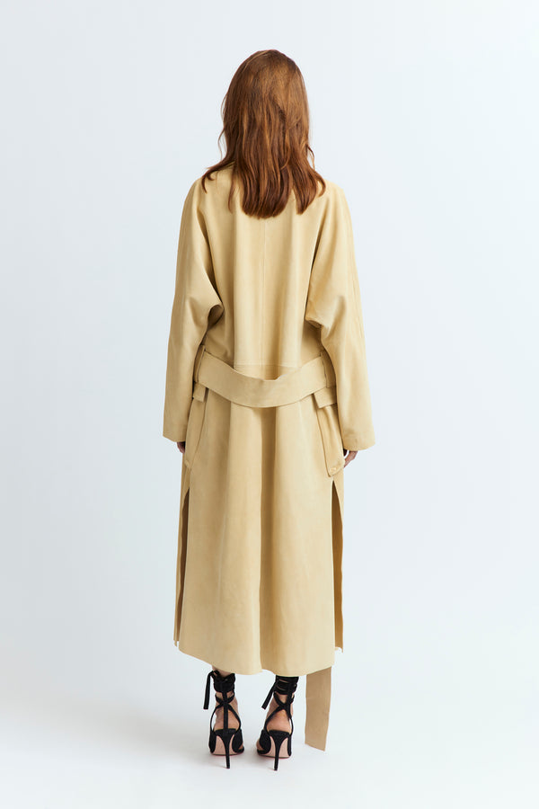 Cinzia Coat in Suede