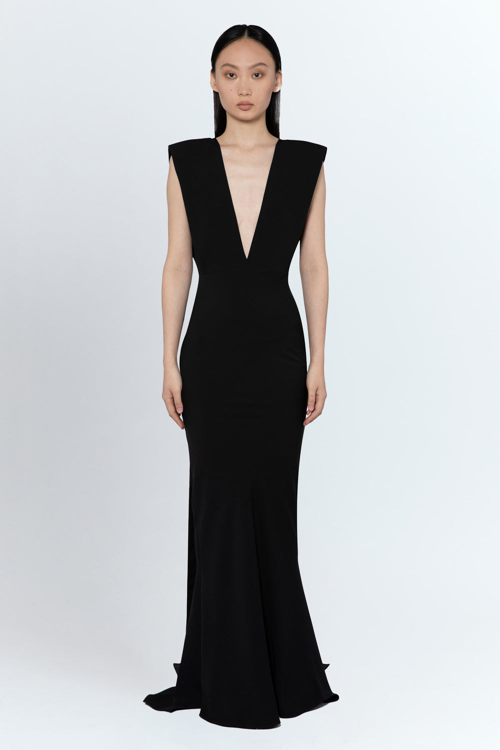 Sina Gown In Jet Black