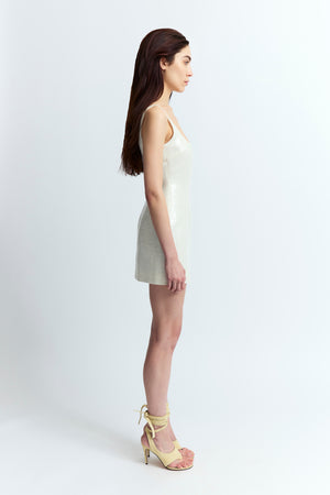 Sior Dress in Linen Sequin