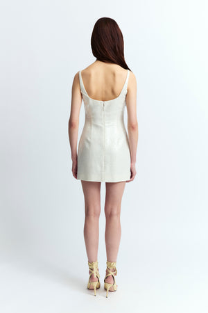 Sior Dress in Linen Sequin
