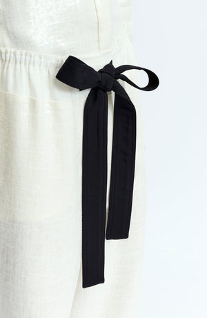 Ima Trousers in Linen Sequin
