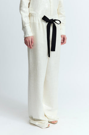 Ima Trousers in Linen Sequin