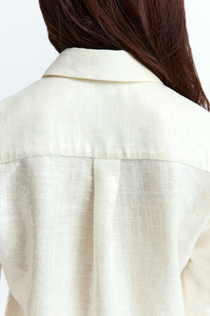 Marley Shirt in Linen Sequin