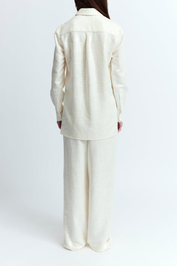 Ima Trousers in Linen Sequin