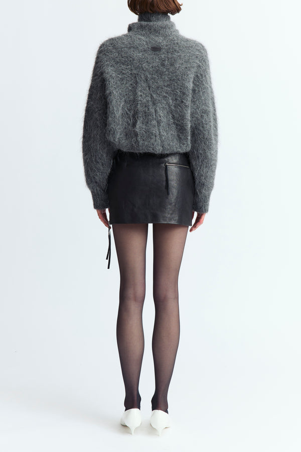 Roll Neck Sephia Jumper in Knit