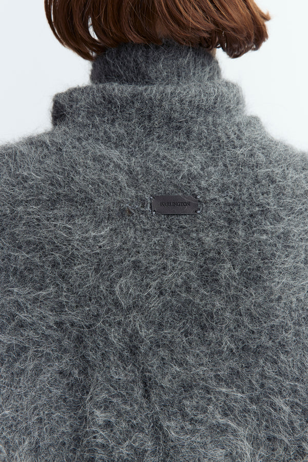 Roll Neck Sephia Jumper in Knit