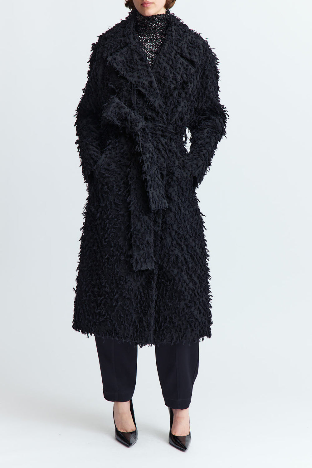 Palmi Coat in Textured Cotton