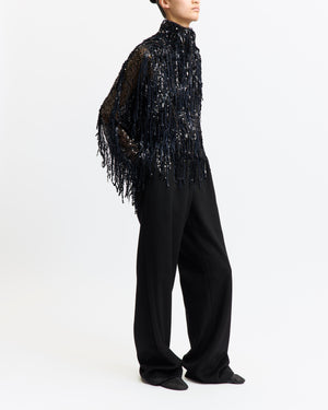 Auro Top in Fringe Sequin