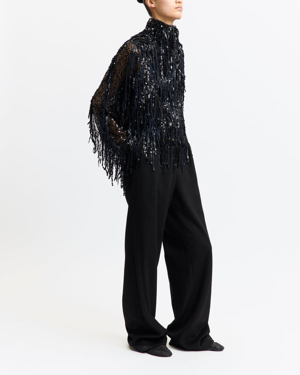 Auro Top in Fringe Sequin