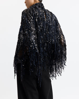 Auro Top in Fringe Sequin