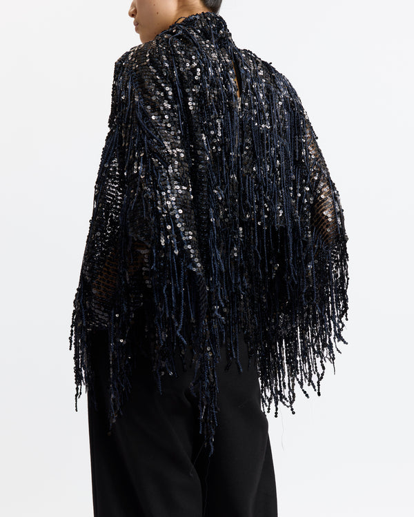 Auro Top in Fringe Sequin