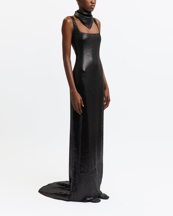 Electra Gown in Diamond Sequin