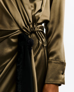 Resia Midi Dress in Silk