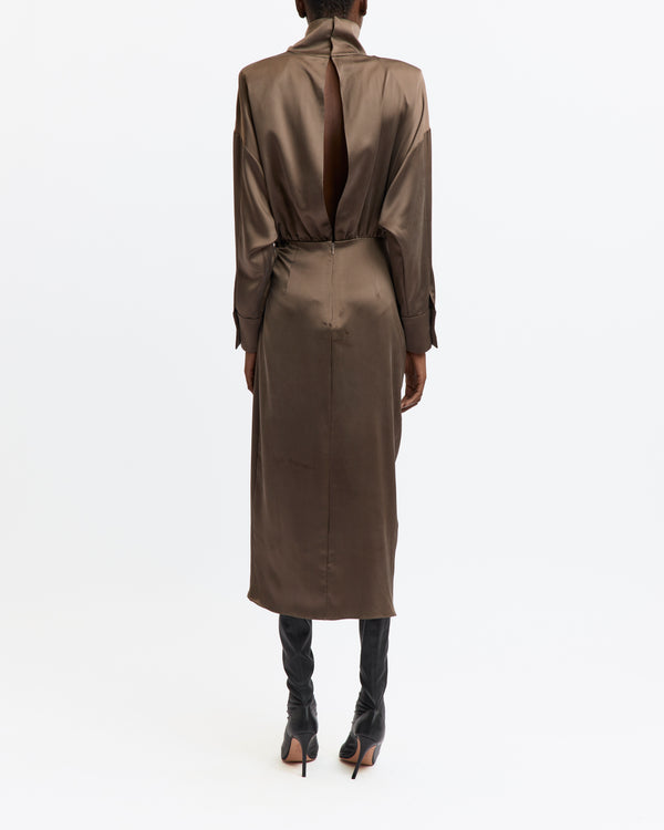 Resia Midi Dress in Silk