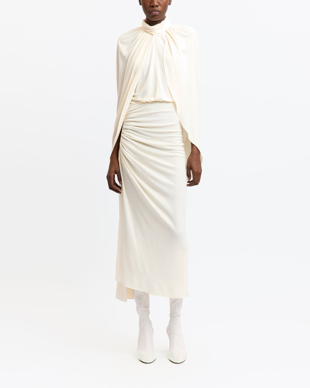 Dora Midi Dress in Viscose Jersey