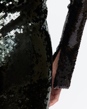 Sesia Gown in Flat Sequin