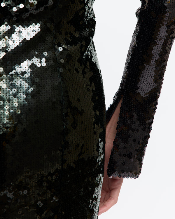 Sesia Gown in Flat Sequin