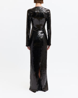 Sesia Gown in Flat Sequin