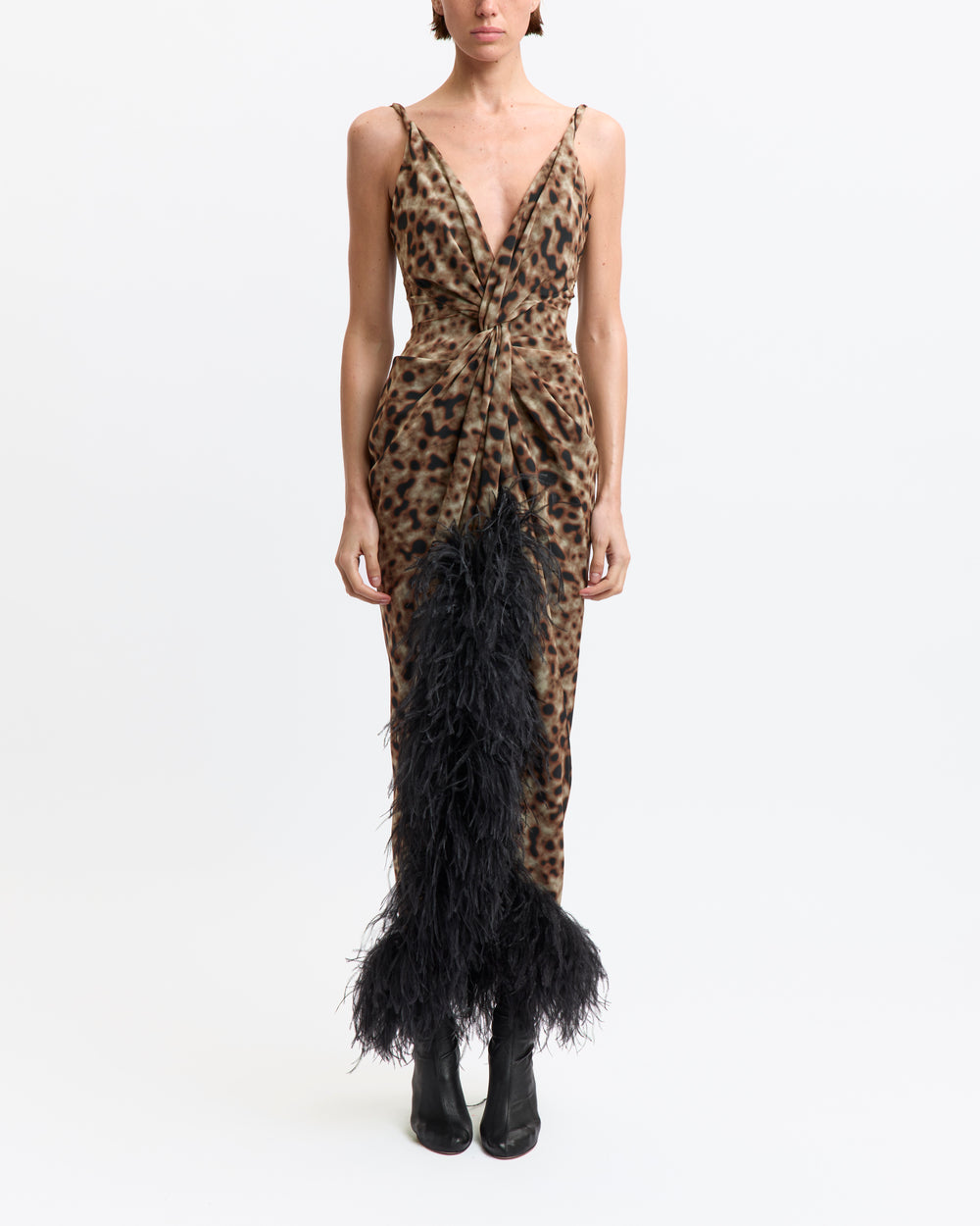 Wye Midi Dress in Printed Chiffon