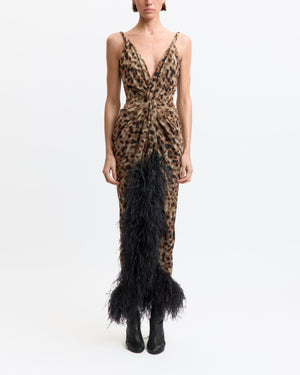 Wye Midi Dress in Printed Chiffon