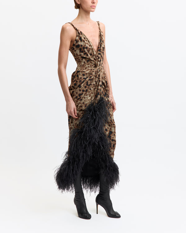 Wye Midi Dress in Printed Chiffon