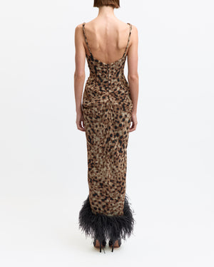 Wye Midi Dress in Printed Chiffon