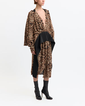 Tilde Midi Dress in Printed Chiffon