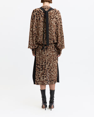 Tilde Midi Dress in Printed Chiffon