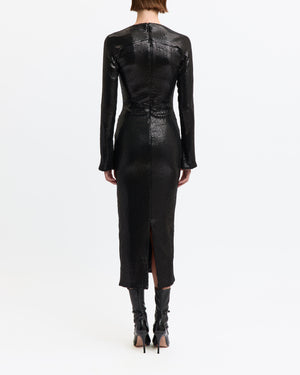 Amiata Midi Dress in Diamond Sequin
