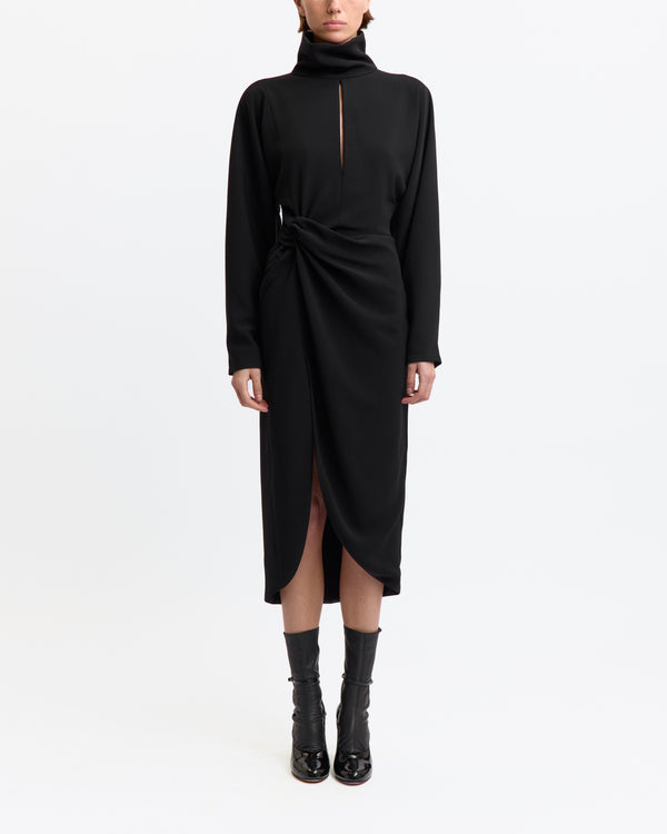 Mis Midi Dress in Crepe